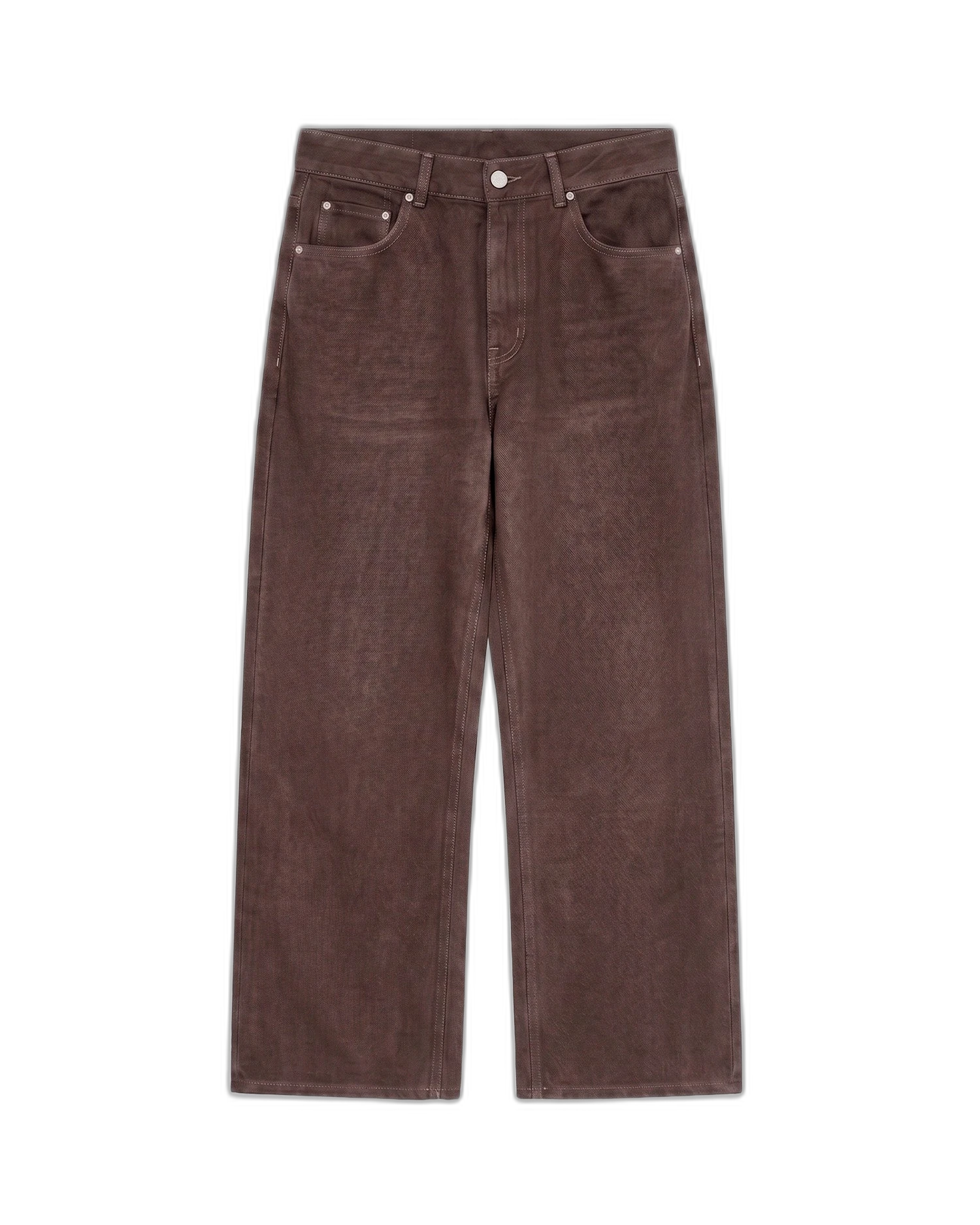 Wide Denim Jeans, Mocha fra Club Drago