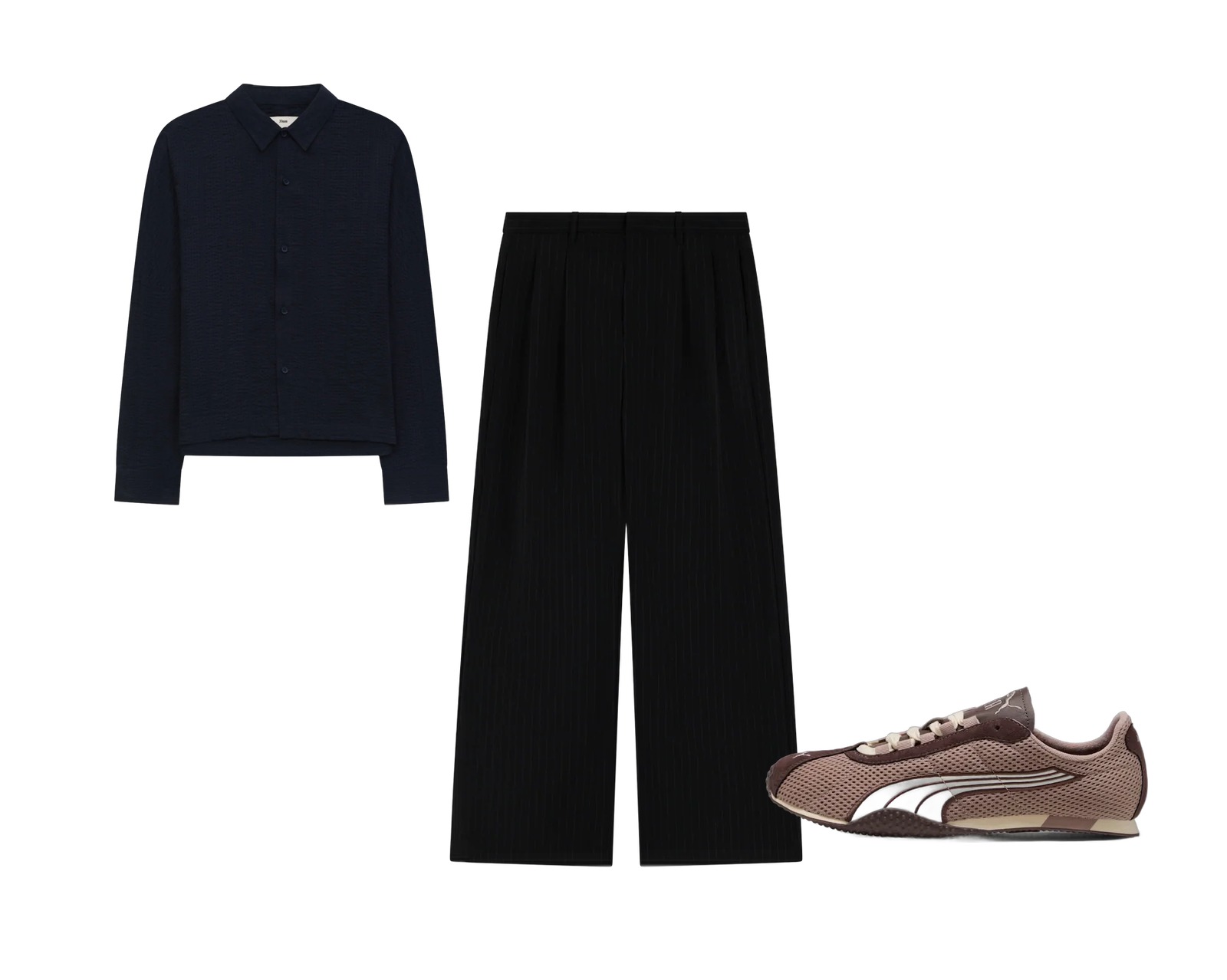 Navy tekstur, sorte striber