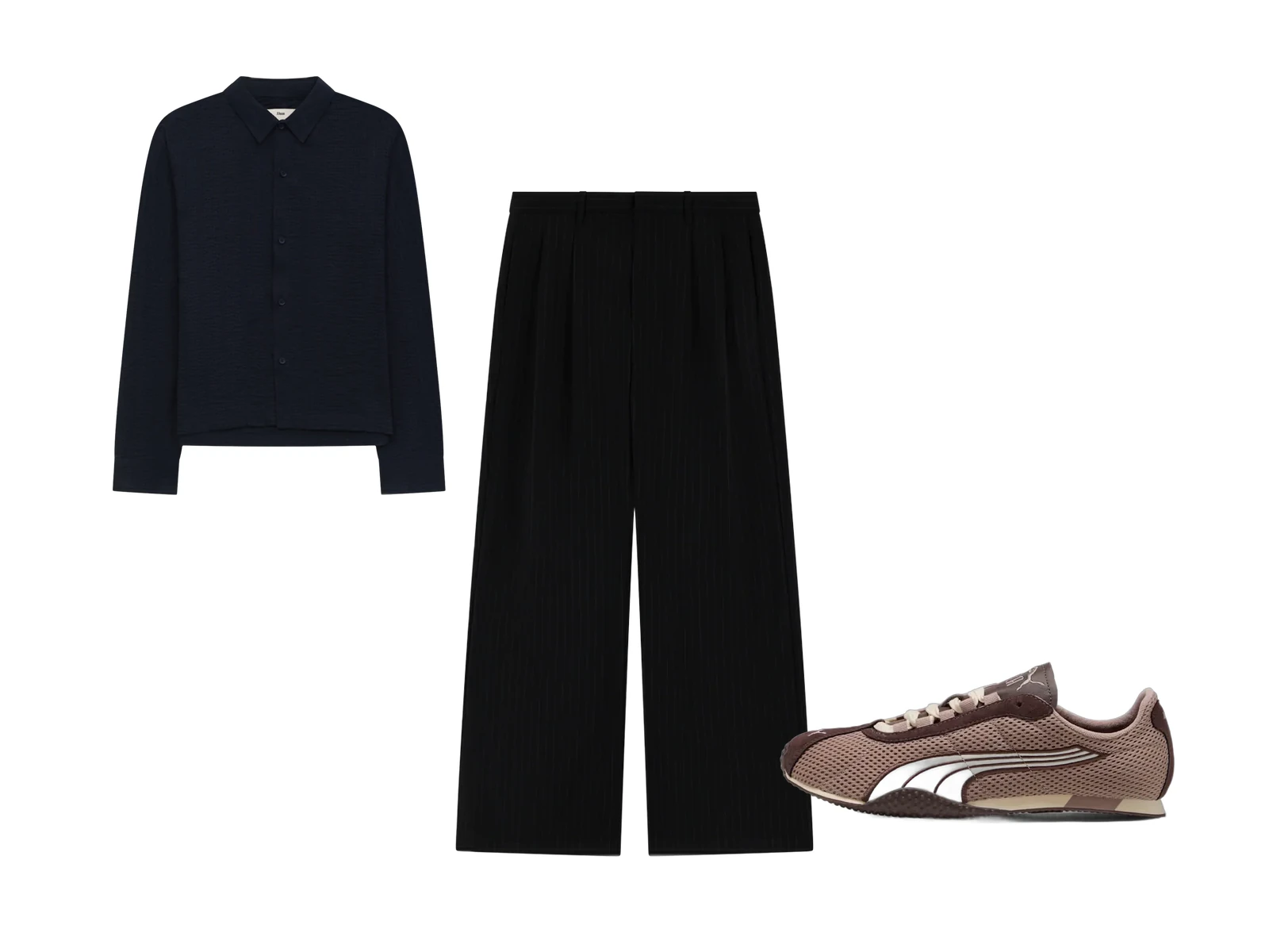 Navy tekstur, sorte striber